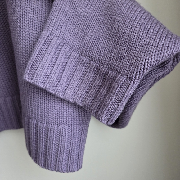 Wilfred 100% Merino Harper Soft Lilac Purple Cropped Sweater EUC Sz 2X - Picture 4 of 13